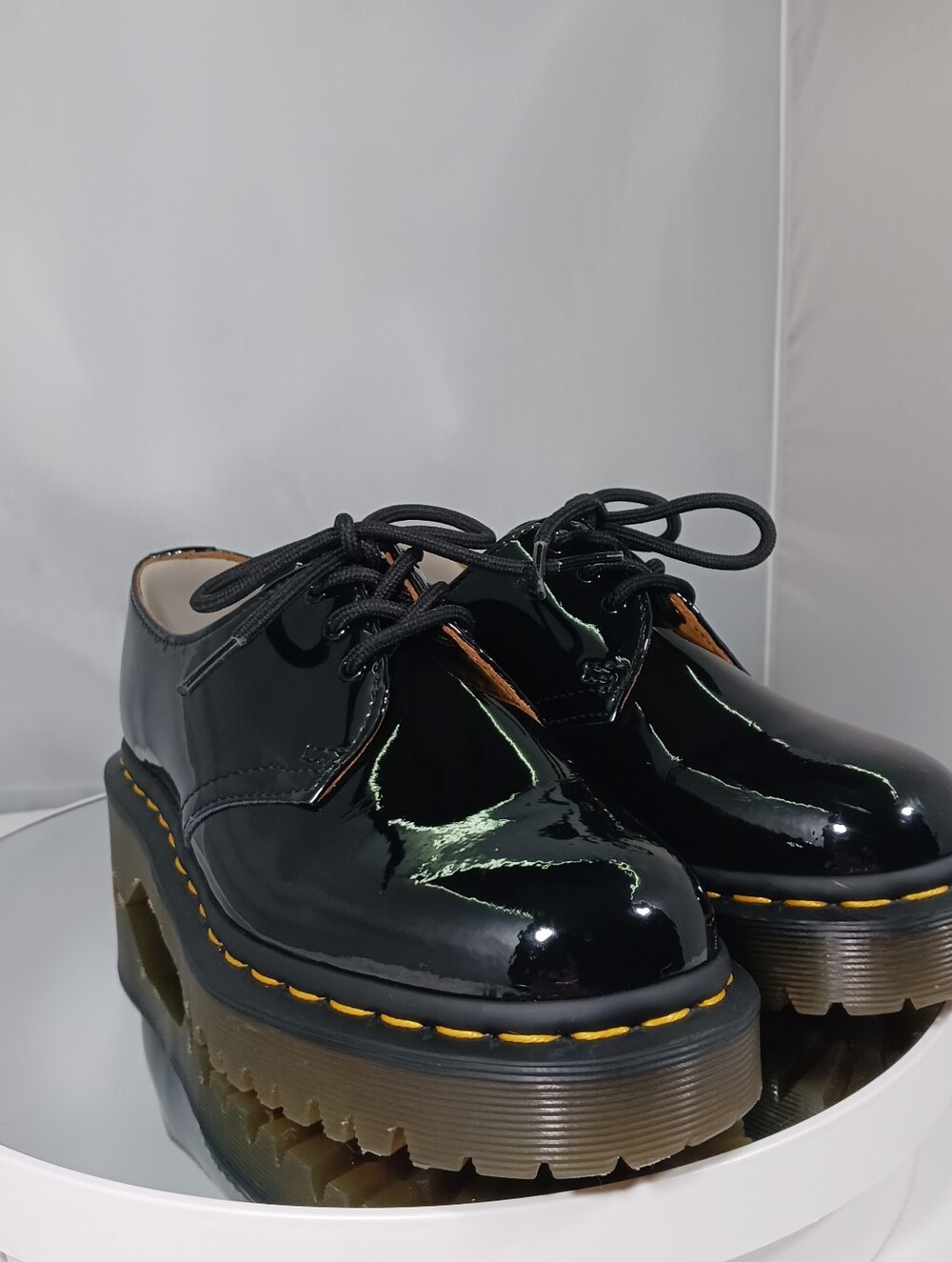 Dr. Martens 1461 Bex Platform Patent Leather Oxfirds Men's 5 - Picture 5 of 14